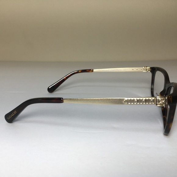 Coach Rectangular Brown Tortoise Eyeglasses NWOT - Picture 5 of 8